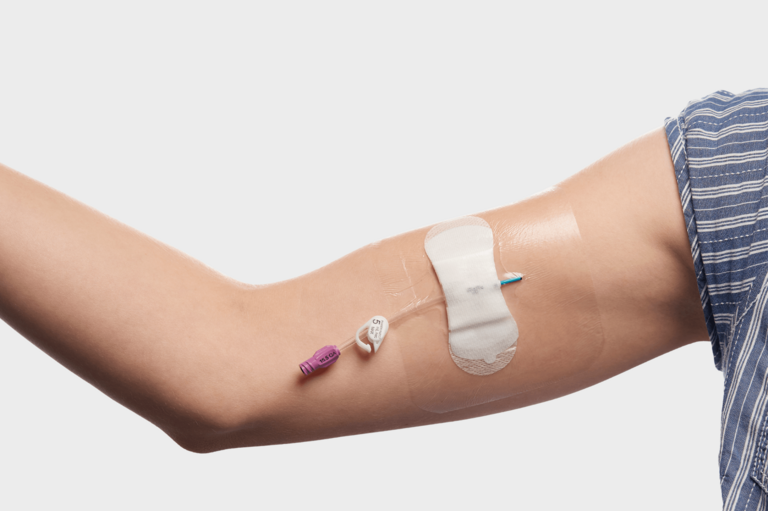 Picc-Line-Arm-Grey-Background